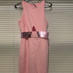ASOS cut out belted midi dress